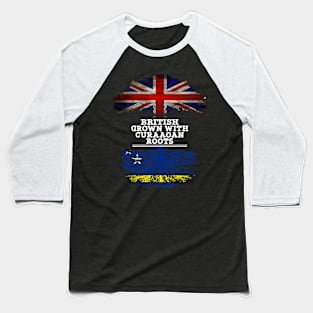 British Grown With Curaaoan Roots - Gift for Curaaoan With Roots From Curacao Baseball T-Shirt